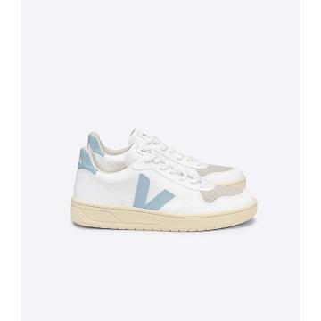 Veja V-10 CWL Men's Shoes White/Blue | NZ 283HAP